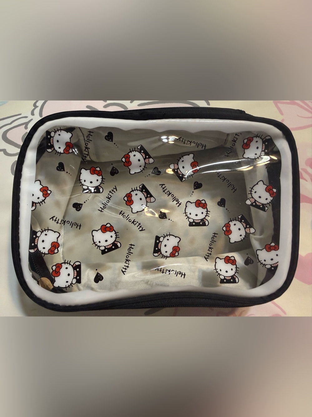 🆕 Nwot Hello Kitty Clear Cosmetic Bag